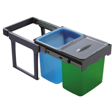 EKOTECH - Beépíthető hulladékgyűjtő EKKO EASY 40 - 2x16 LT