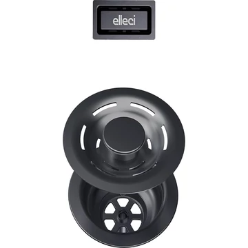 ELLECI - FLOW-PRO szűrő és négyzetes túlfolyó egymedencés mosogatókhoz - fegyveracél