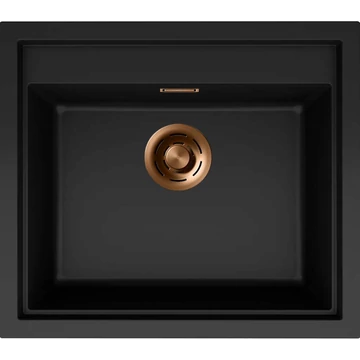 ELLECI- Mosogatótálca Sintesi 105 Keratek K86 Black bronz tartozékokkal