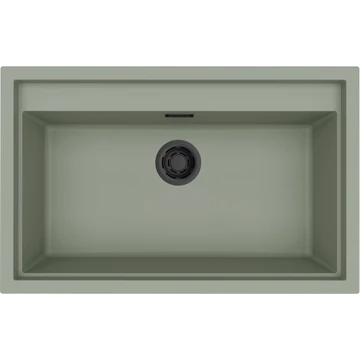 ELLECI - Mosogatótálca Sintesi 130 K82 Sage Green fekete tartozékokkal