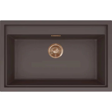 ELLECI- Mosogatótálca Sintesi 130 Keratek K87 Cocoa bronz tartozékokkal