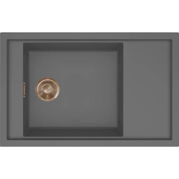 ELLECI- Mosogatótálca Sintesi 305 Keratek K99 Dark Grey bronz tartozékokkal