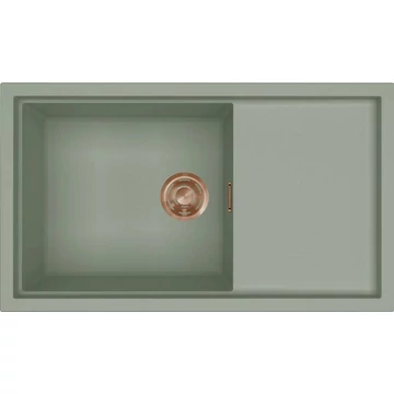 ELLECI- Mosogatótálca Sintesi 410 Keratek K82 Sage Green bronz tartozékokkal