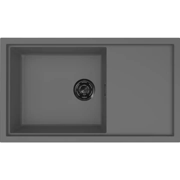 ELLECI- Mosogatótálca Sintesi 410 Keratek K99 Dark Grey fekete tartozékokkal