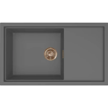 ELLECI- Mosogatótálca Sintesi 410 Keratek K99 Dark Grey bronz tartozékokkal