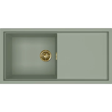 ELLECI - Mosogatótálca Sintesi 480 K82 Sage Green arany tartozékokkal