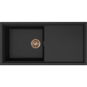 ELLECI- Mosogatótálca Sintesi 480 Keratek K86 Black bronz tartozékokkal