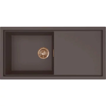 ELLECI- Mosogatótálca Sintesi 480 Keratek K87 Cocoa bronz tartozékokkal