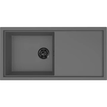 ELLECI- Mosogatótálca Sintesi 480 Keratek K99 Dark Grey fekete tartozékokkal