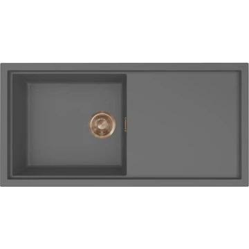 ELLECI- Mosogatótálca Sintesi 480 Keratek K99 Dark Grey bronz tartozékokkal