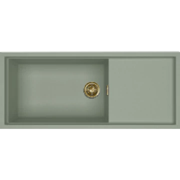 ELLECI - Mosogatótálca Sintesi 510 K82 Sage Green arany tartozékokkal
