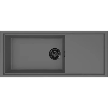 ELLECI- Mosogatótálca Sintesi 510 Keratek K99 Dark Grey fekete tartozékokkal