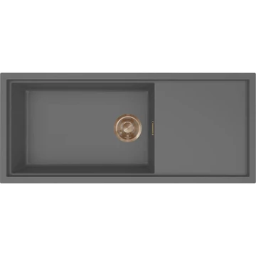 ELLECI- Mosogatótálca Sintesi 510 Keratek K99 Dark Grey bronz tartozékokkal