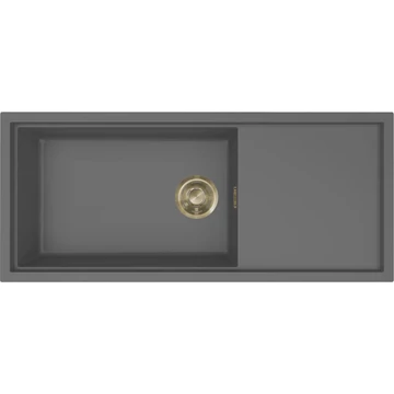 ELLECI- Mosogatótálca Sintesi 510 Keratek K99 Dark Grey arany tartozékokkal
