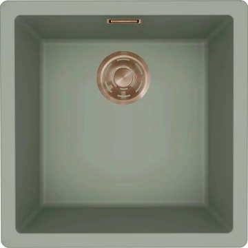 ELLECI- Mosogatótálca Zen 102 Keratek K82 Sage Green bronz tartozékokkal