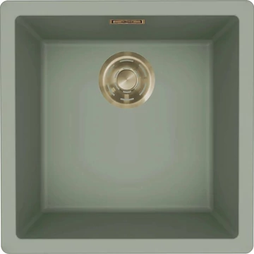 ELLECI- Mosogatótálca Zen 102 Keratek K82 Sage Green arany tartozékokkal