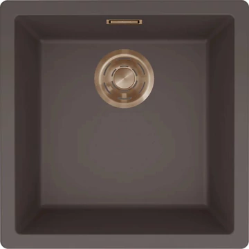 ELLECI- Mosogatótálca Zen 102 Keratek K87 Cocoa bronz tartozékokkal