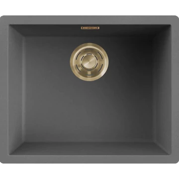 ELLECI- Mosogatótálca Zen 105 Keratek K99 Dark Grey arany tartozékokkal