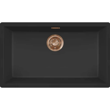 ELLECI- Mosogatótálca Zen 130 Keratek K86 Black bronz tartozékokkal