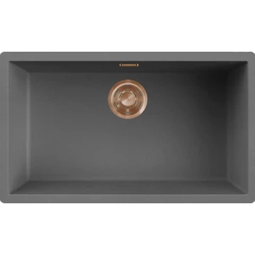 ELLECI- Mosogatótálca Zen 130 Keratek K99 Dark Grey bronz tartozékokkal