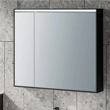 KOLPA SAN TO 60 tükrös szekrény LED világítással,kapcsolóval, konnektorral BL/fekete