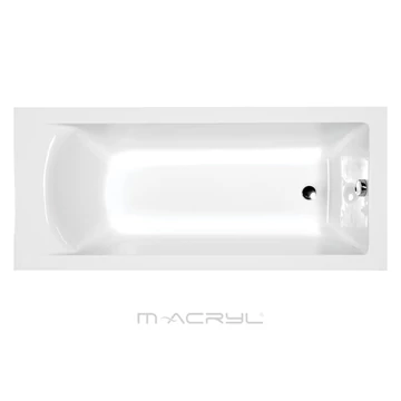 M-ACRYL Fresh egyenes akril kád 160x70 + Ajándék kádláb és peremrögzítő