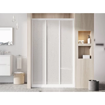RAVAK Supernova ASDP3-100 zuhanyajtó 198 fehér+pearl