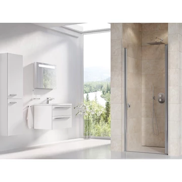 RAVAK Chrome CSD1-90 zuhanyajtó krómhatású+transparent
