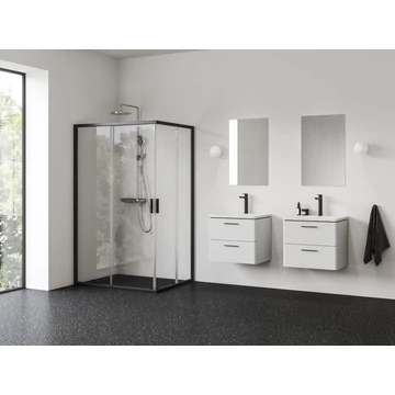 RAVAK Blix II NBLRV2K 100 zuhanykabin fekete+transparent