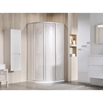 RAVAK Supernova SKCP4 90x90 195 zuhanykabin szatén+pearl
