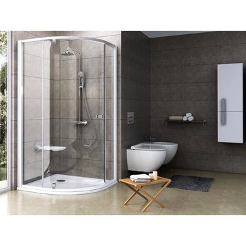 RAVAK Pivot PSKK3 100x100 zuhanykabin fehér/króm+transparent