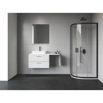 RAVAK Blix II NBLCP4 90x90 zuhanykabin fekete+transparent