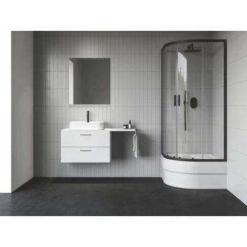RAVAK Blix II NBLCP4 Sabina 90x90 zuhanykabin fekete+transparent