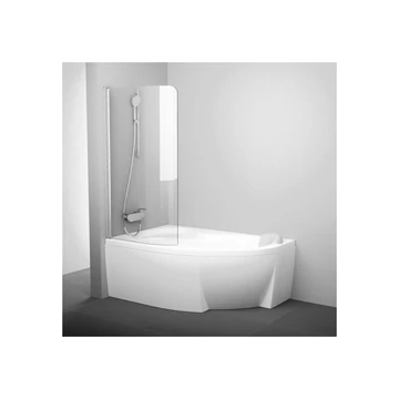 RAVAK Rosa CVSK1 140/150 bal kádparaván szatén+transparent