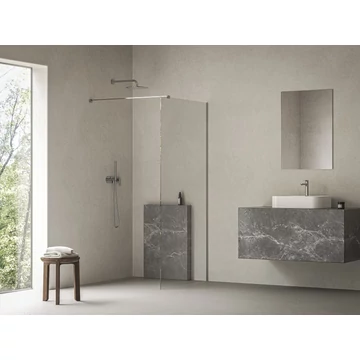RAVAK Walk-In Air Wall 100 zuhanyfal krómhatású+transparent