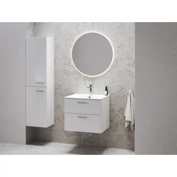 RAVAK Chrome II SB 39 magasszekrény bal, fehér, króm fogantyúval 152 mm