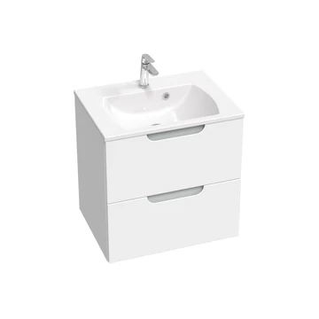 RAVAK Classic II SD 60 fürdőszobai szekrény mosdó alá fehér/szürke