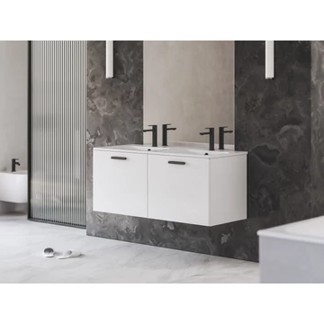 RAVAK Chrome II SD 120 fehér, fekete fogantyúval 152 mm