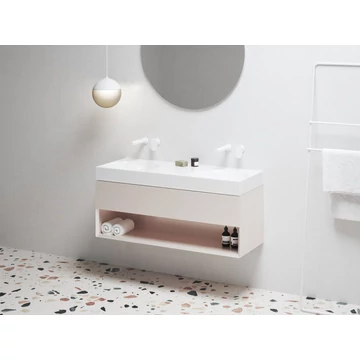 RAVAK SD Lite 120 fürdőszobai szekrény mosdó alá Alabaster Pink
