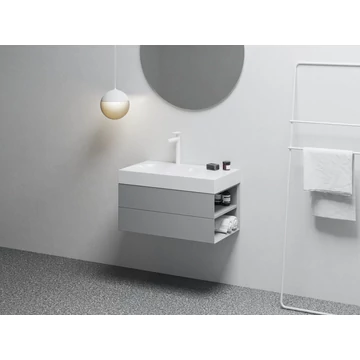 RAVAK SD Lite 80 J fürdőszobai szekrény mosdó alá Smoke Grey