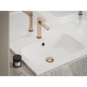 RAVAK Mosdó túlfolyó fedél, Rose Gold Brushed