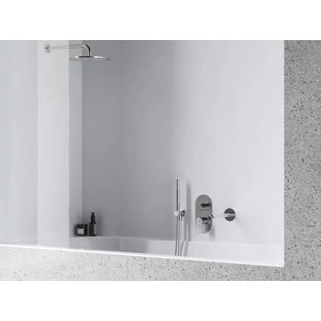 RAVAK Eleganta falba süllyesztett csaptelep, háromutas, belső egység nélkül EL 068.00CR.O3.RB07F, Chrome