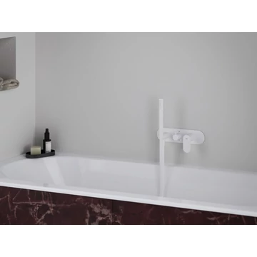 RAVAK Eleganta falba süllyesztett csaptelep szettel, kétutas, belső egység nélkül EL 065.10WV.O2.RB07D.+S, White Velvet