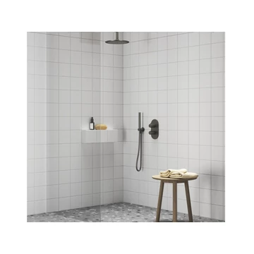 RAVAK Espirit falba süllyesztett termosztátos csaptelep, kétutas, belső egység nélkül ES 063.20GB.O2.RB07C, Graphite Brushed