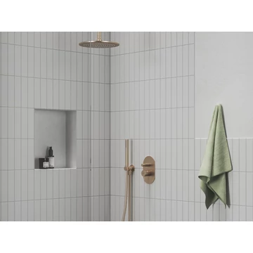 RAVAK Espirit falba süllyesztett csaptelep, automatikus kétutas, belső egységgel ES 061.60RGB.O2, Rose Gold Brushed
