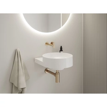 RAVAK Eleganta falba süllyesztett mosdócsaptelep belső egység nélkül EL 019.60RGB.O1.RB07B, Rose Gold Brushed
