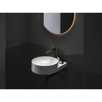 RAVAK Eleganta álló mosdócsaptelep 220 mm leeresztő nélkül EL 014.20BLM, Black Matt