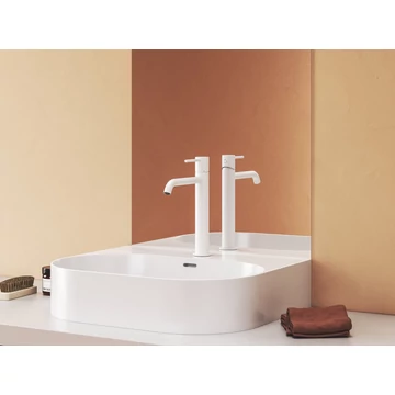 RAVAK Espirit álló mosdócsaptelep BeCool 250 mm leeresztő nélkül ES 014.11WV, White Velvet