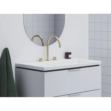 RAVAK Espirit álló mosdócsaptelep, 3 furatos 270 mm leeresztő nélkül ES 018.60GLB, Gold Brushed