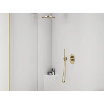 RAVAK Espirit falba süllyesztett csaptelep, kétutas, belső egység nélkül ES 065.60GLB.O2.RB07E, Gold Brushed